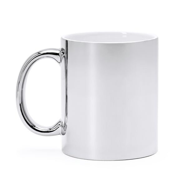 Κεραμική κούπα ZALA με χάραξη σε ασημί