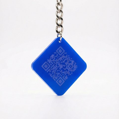 Μοντέρνο διαφημιστικό μπρελόκ με QR Code
