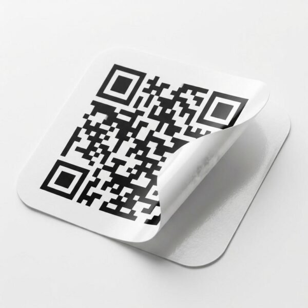 Τετράγωνα Αυτοκόλλητα με Προσωποποιημένο QR Code