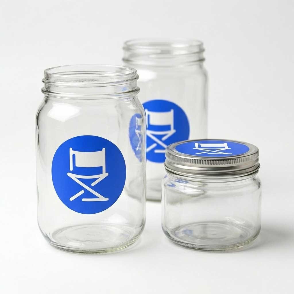 Στρογγυλά Αυτοκόλλητα Για Βαζάκια