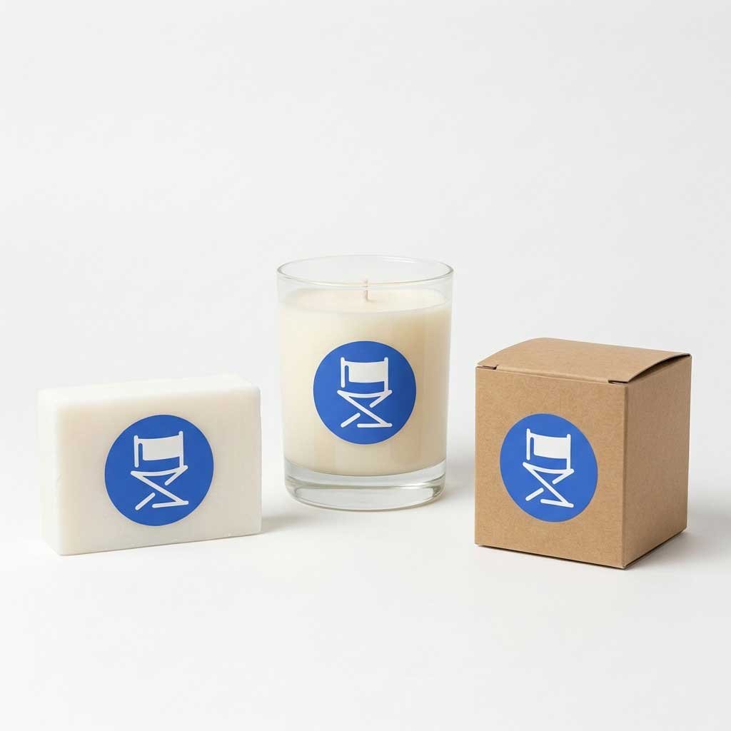 Στρογγυλά Αυτοκόλλητα Χειροποίητων προϊόντων