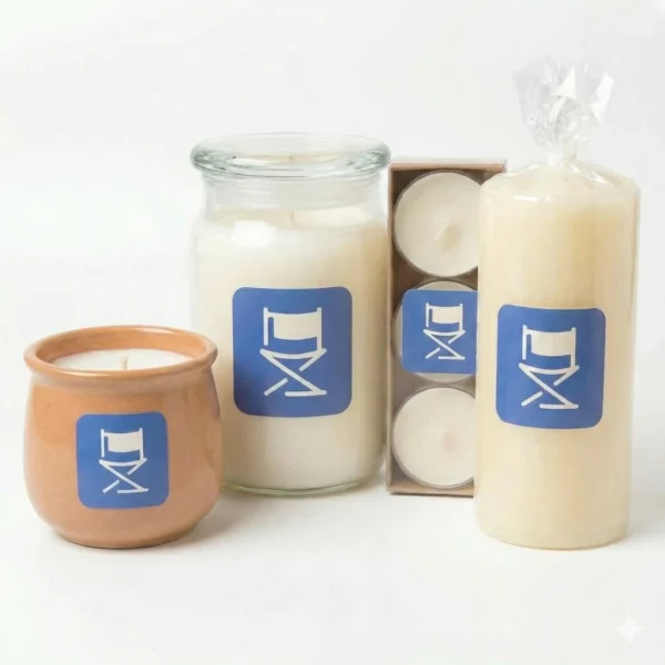 Τετράγωνα Αυτοκόλλητα για Κεριά