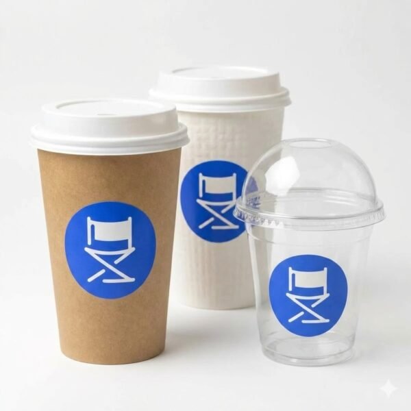 Στρογγυλά Αυτοκόλλητα Για Ποτήρια Καφέ